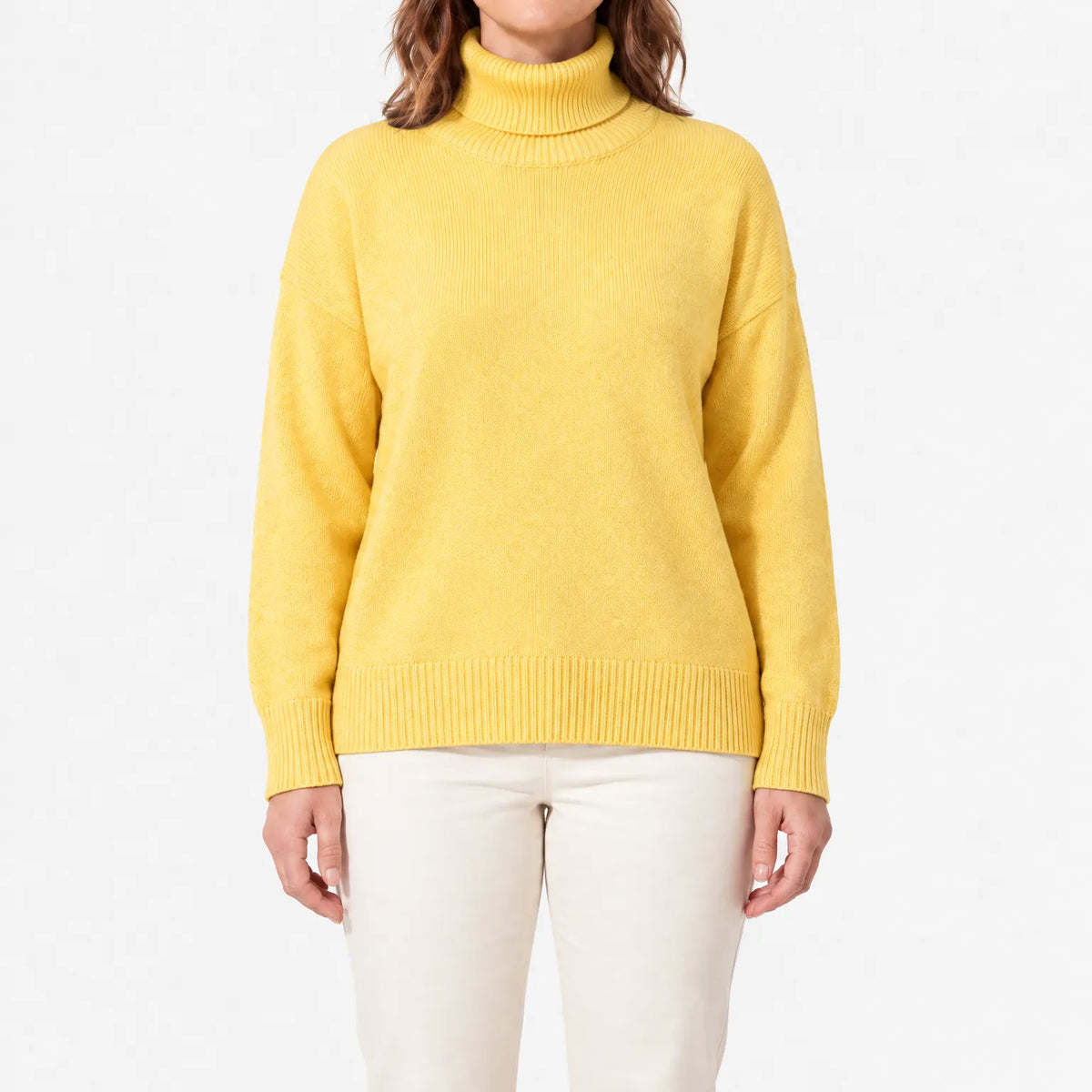 Auresa - Ribbed Knit Turtleneck Jumper
