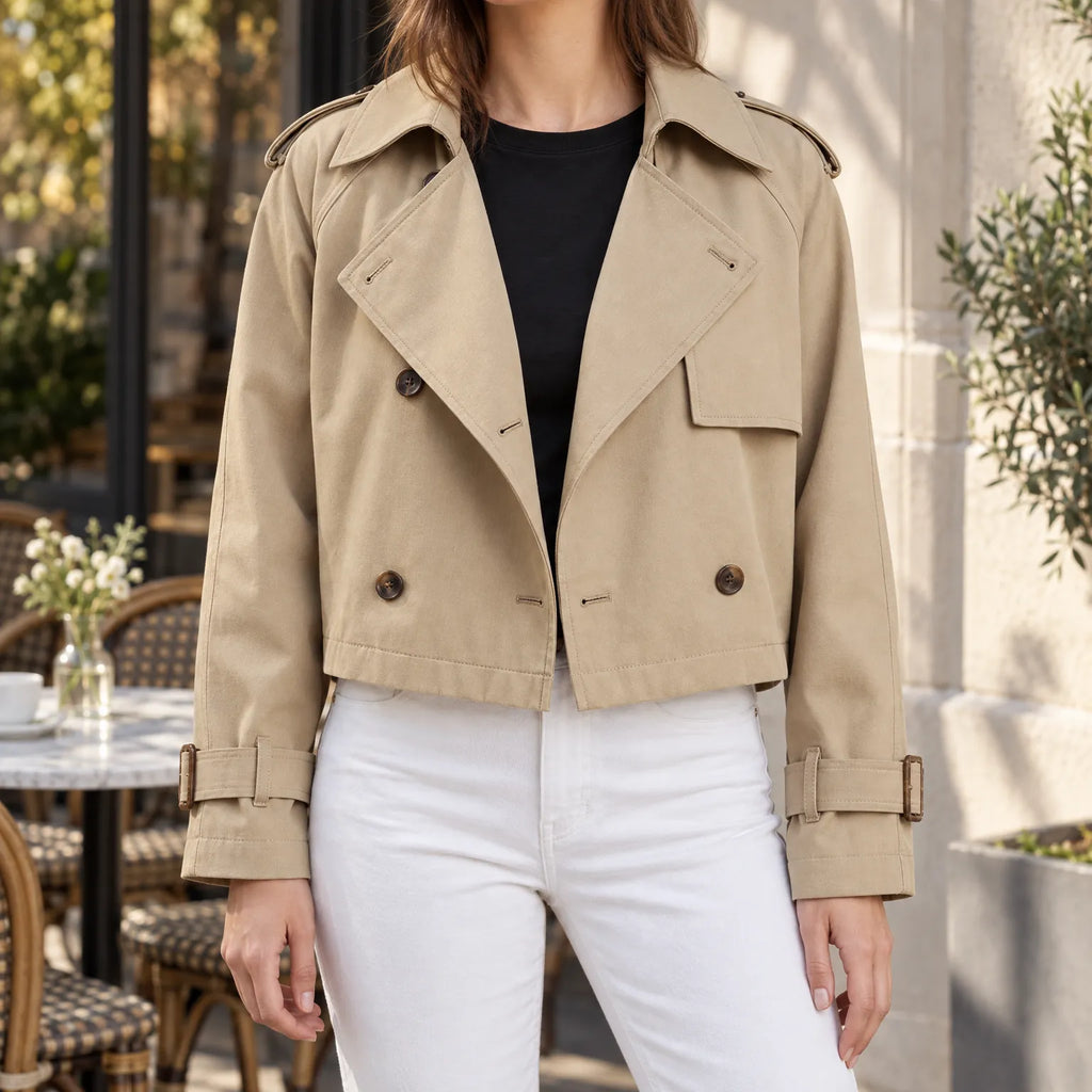 Trenchina - Cropped Trench Coat